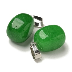 Gefärbt natürliche weiße Jade Anhänger&nbsp;G-Z067-03P-02