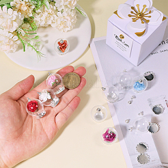 DIY-Sets zur Herstellung runder Anhänger aus Glas- und Messingflaschen&nbsp;DIY-CA0006-75