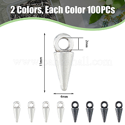 200pcs 2 Farben Legierungscharme&nbsp;FIND-DC0004-67
