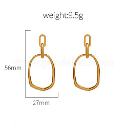 Orecchini pendenti in acciaio inossidabile 304&nbsp;FS-WG15198-01