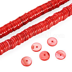 1 brin de perles de coquillages d'eau douce naturels&nbsp;SHEL-TA0001-35C
