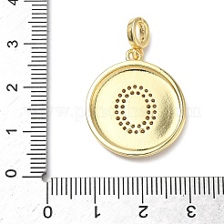 Pendentifs en laiton zircon cubique transparent&nbsp;KK-L253-17G-O