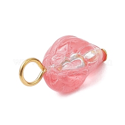 Anhänger aus transparentem Glas mit Sprühfarbe&nbsp;PALLOY-JF03689-01