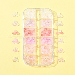 420 Stück 6 Farben mattierte transparente Acrylperlen&nbsp;OACR-FS0002-17B