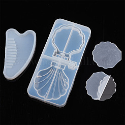 DIY Kamm & Spiegel Silikon Formen Sets&nbsp;DIY-TA0008-44
