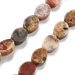 Fili di perline di agata pazza tinte e riscaldate naturalmente&nbsp;G-P559-B28-01