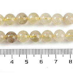 Stränge aus natürlichen Zitronenquarzperlen (erhitzt)&nbsp;G-H062-A01-02