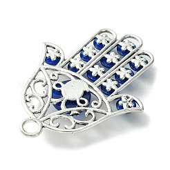 Große Anhänger aus blauer Evil-Eye-Legierung&nbsp;PALLOY-JF02358-02