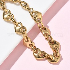 304 Edelstahl-Herzglieder-Chian-Armbänder für Frauen&nbsp;BJEW-B158-06G