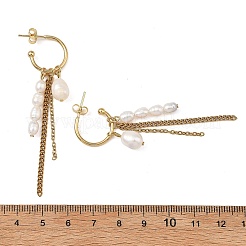 Ohrstecker mit Quaste aus 304 Edelstahl&nbsp;EJEW-JE07376