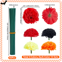 40 Beutel 4 Farben Stoff künstliche Blume&nbsp;DIY-GF0013-34
