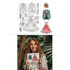 Sellos transparentes de plástico pvc con tema de verano personalizados&nbsp;DIY-WH0631-0484