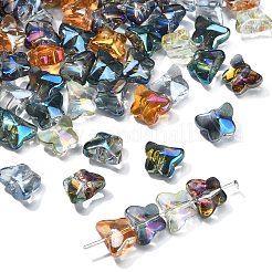 100 Stück 10 Farben galvanisieren transparente Glasperlen&nbsp;EGLA-CJ0001-13