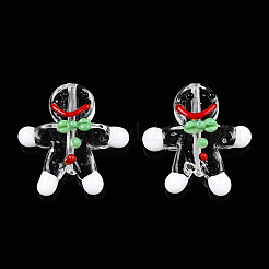 Bonhomme en pain d'épice perles au chalumeau faites à la main&nbsp;LAMP-G150-04C