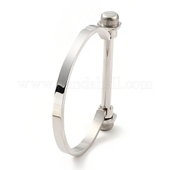 Braccialetto a vite a forma di D in acciaio inossidabile 304 anti-ossidazione&nbsp;BJEW-G636-05A-P