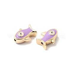 Perle di smalto in ottone&nbsp;KK-A277-01G-01