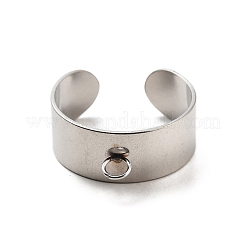Componenti per anello polsino aperto in acciaio inossidabile 304&nbsp;STAS-Z091-03P-01