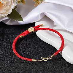 1 braccialetti scorrevoli in cordino di nylon regolabile per donna&nbsp;BJEW-LP0001-32R-02