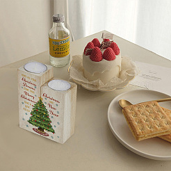 Kerzenständer aus Holz&nbsp;AJEW-SD0001-21D