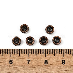 Messing Strass Zwischen perlen&nbsp;RB-A014-Z5mm-01R-NF