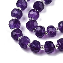 Natürlichen Amethyst Perlen Stränge&nbsp;G-N327-08C