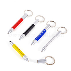5 Stück praktischer 5-in-6-Schlüsselbund-Stift aus Aluminium in 1 Farben&nbsp;AJEW-TA0002-13A