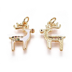 Ottone micro spianare pendenti zirconi&nbsp;ZIRC-I028-11G