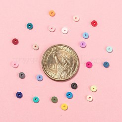 Cuentas de arcilla polimérica hechas a mano de 24 colores&nbsp;CLAY-X0011-03A