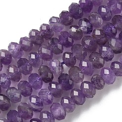 Natürlichen Amethyst Perlenstränge&nbsp;G-D344-A37-01