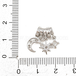 Pendentifs en laiton zircon cubique transparent&nbsp;X-KK-Z151-03P-02