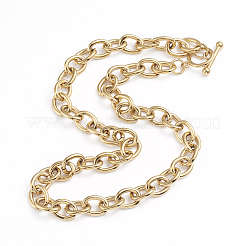 Collares de cadena de cable de acero inoxidable 304&nbsp;X-NJEW-L173-010-G