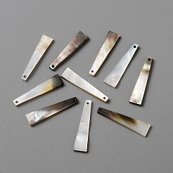 Labbro nero naturale pendenti shell&nbsp;LS-FIND-WH0117-09