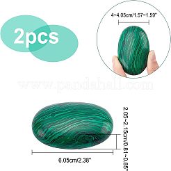 Malachit gua sha bretter&nbsp;AJEW-WH0236-02