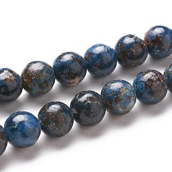 Hebras de perlas de pegmatita natural, redondo, Grado A, 8.5mm, agujero: 1 mm, aproximamente 47 unidades / cadena, 15.43 pulgada (39.2 cm)