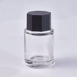 万年筆のインクボトル  ABSプラスチックボトルキャップ付き  透明  3.4x6.1cm  容量：15ml（0.5液量オンス）