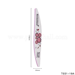 80/100 гвоздь пилка, двухсторонний напильник с полировальной губкой для печати, полировочная палочка, наждачная бумага для ногтей, водонепроницаемый, розовые, 178x29x5.5 мм