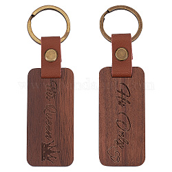 GORGECRAFT 2 Styles Engraved Wooden Keychain Word His Only/His Queen Teacher Keychains Gifts Bulk Inspirational Quote Appreciation Keyrings Motivational Key Chains for Graduation Anniversary