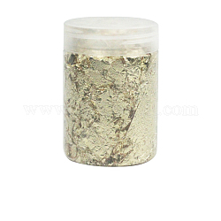Foil Chip Flake, for Resin Craft, Nail Art, Painting, Gilding Decoration Accessories, Golden, Bottle Size: 8x5.5cm