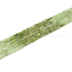 Natürliche Chrysopras-Perlenstränge, Runde, facettiert, 2 mm, Bohrung: 0.5 mm, ca. 192 Stk. / Strang, 15.16 Zoll (38.5 cm)