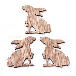 Cabujones de madera de platane, formas de madera cortadas con láser, animal, camello, 50x53x3mm