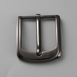 Boucles de barre centrale en alliage de ceinture, rectangle, gunmetal, 62x52x9mm