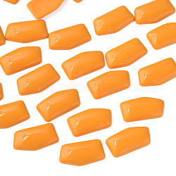 Cabochons de acrílico opacos, pepitas, naranja, 27x14.5x5mm, aproximamente 300 unidades / 500 g