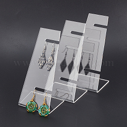 3pcs Acrylic Jewelry Display Stand L-Shape Earrings Holder Organizer Jewelry Clear Watch Rack Single Watch Display Holder Showcase for Bracelet Necklace Display Home Decor