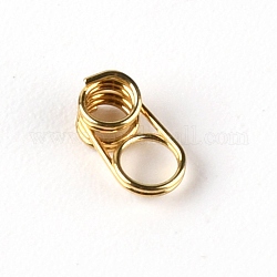 201 направляющее кольцо из нержавеющей стали, рыболовный аксессуар, золотой свет, 7x3.5x2 мм, отверстия : 2.2 mm и 3 мм