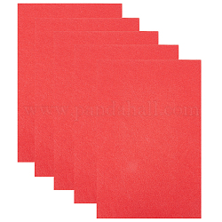 Pegatina de fieltro, con cinta adhesiva en el otro lado, Rectángulo, rojo, 30x20x0.2 cm