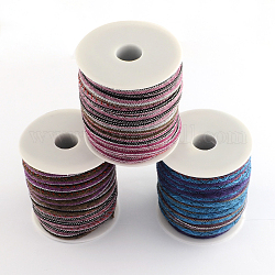 Ethnischen Kabel Tuch Kabel, zufällige einzelne Farbe oder zufällige Mischfarbe, 6~7 mm, ca. 8.74 Yard (8m)/Rolle