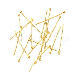Железные шариковые головки, золотые, 30 мм , штифт: 0.7 мм