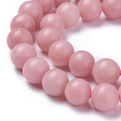 Natürliche rosa Opalkorne Stränge, Runde, 10 mm, Bohrung: 1 mm, ca. 38 Stk. / Strang, 14.9 Zoll (38 cm)
