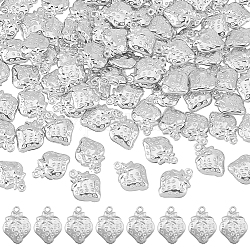 DICOSMETIC 100Pcs 304 Stainless Steel Charms, Strawberry, Stainless Steel Color, 15x11x4mm, Hole: 1.2mm