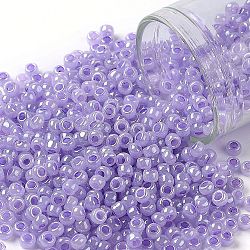 Toho runde Saatperlen, japanische Saatperlen, (916) Lavendel Ceylon Perle, 8/0, 3 mm, Bohrung: 1 mm, ca. 1110 Stk. / 50 g
